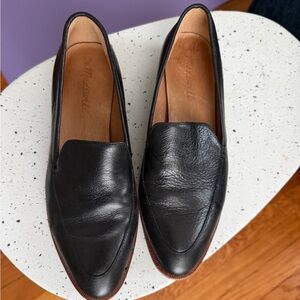 Madewell Frances Black Leather Loafer 6.5 women’s